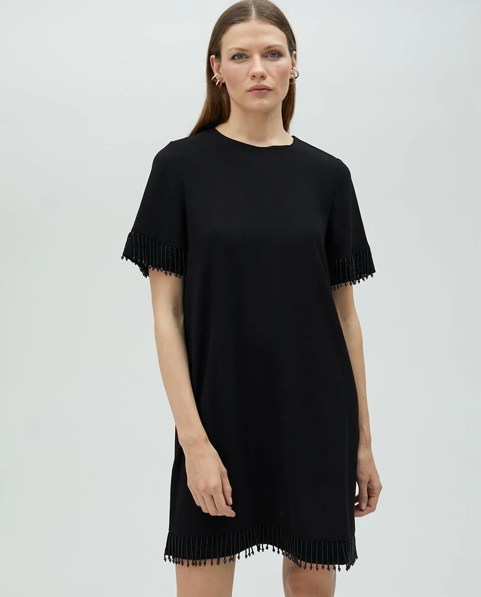 Короткое платье с бахромой Lola Casademunt, черный
Короткое платье с бахромой Lola Casademunt, черный