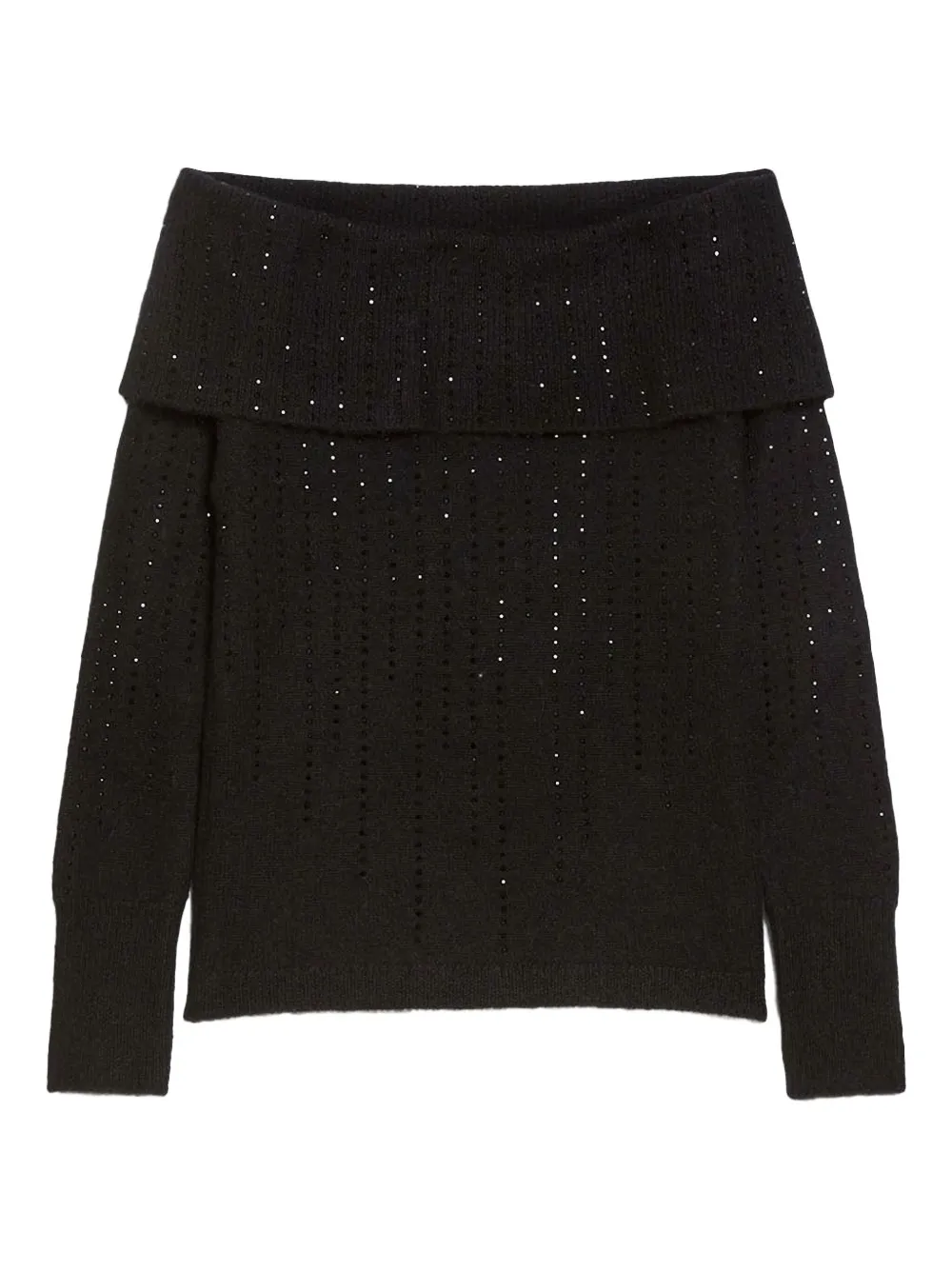 Свитер с открытыми плечами и пайетками Pennyblack, черный
Свитер с открытыми плечами и пайетками Pennyblack, черный