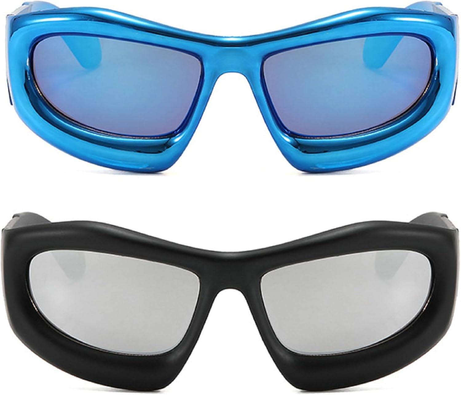 Модные солнцезащитные очки с синими зеркальными линзами в стиле Y2K для женщин, винтажные большие солнцезащитные очки «кошачий глаз» для мужчин, хип-хоп панк очки, женские солнцезащитные очки mincl, 2pcs-blue&black Silver
Модные солнцезащитные очки с синими зеркальными линзами в стиле Y2K для женщин, винтажные большие солнцезащитные очки «кошачий глаз» для мужчин, хип-хоп панк очки, женские солнцезащитные очки mincl, 2pcs-blue&black Silver