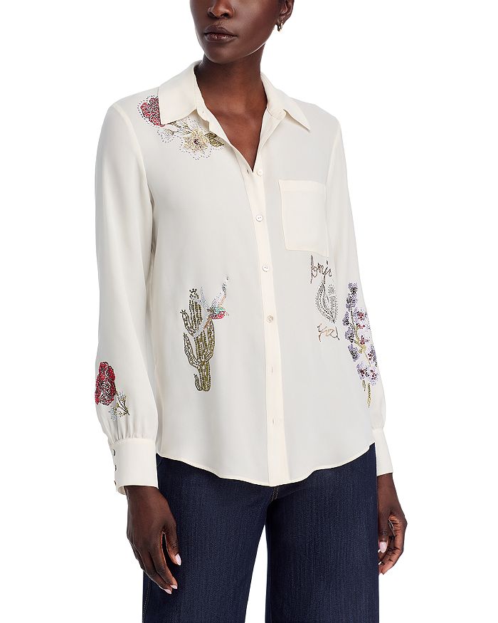 Западная блуза Blanch с шипами Cinq à Sept, слоновая кость/кремовый
Западная блуза Blanch с шипами Cinq à Sept, слоновая кость/кремовый