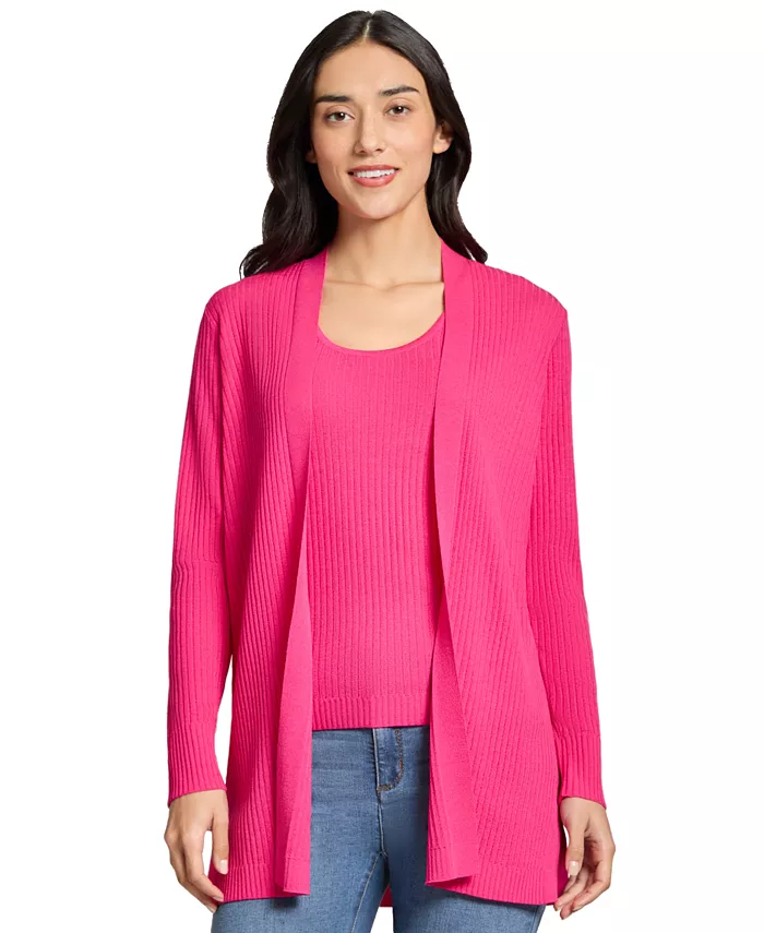 Женский укороченный кардиган Sutton с открытой полочкой Jones New York, розовый
Женский укороченный кардиган Sutton с открытой полочкой Jones New York, розовый