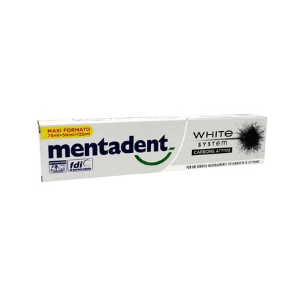 Зубная паста Dent. White System Charcoal 125 мл Mentadent
Зубная паста Dent. White System Charcoal 125 мл Mentadent