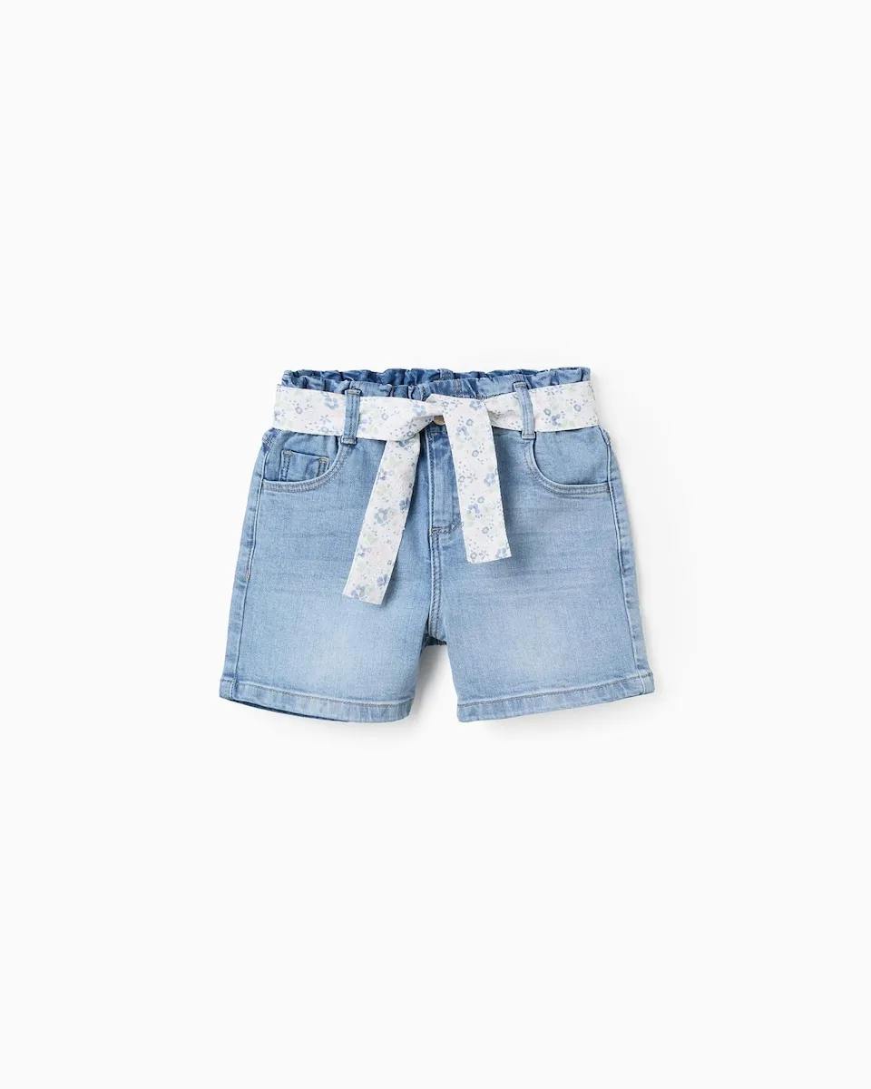 Детские шорты-клеш с цветочным поясом Zippy, светло-голубой
Детские шорты-клеш с цветочным поясом Zippy, светло-голубой