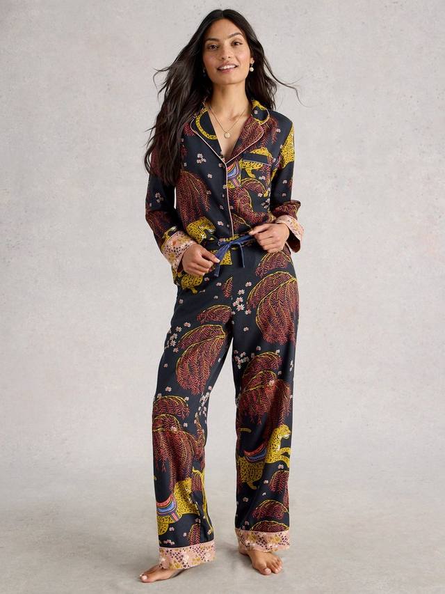 Ночные брюки Nina с леопардовым принтом и листьями White Stuff, Black/Multi
Ночные брюки Nina с леопардовым принтом и листьями White Stuff, Black/Multi