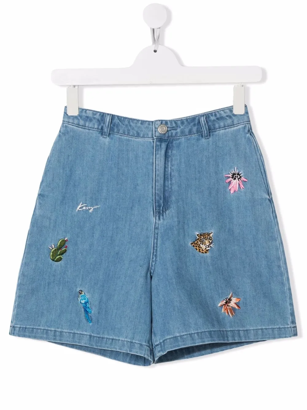 Джинсовые шорты с вышивкой Kenzo Kids, синий
Джинсовые шорты с вышивкой Kenzo Kids, синий