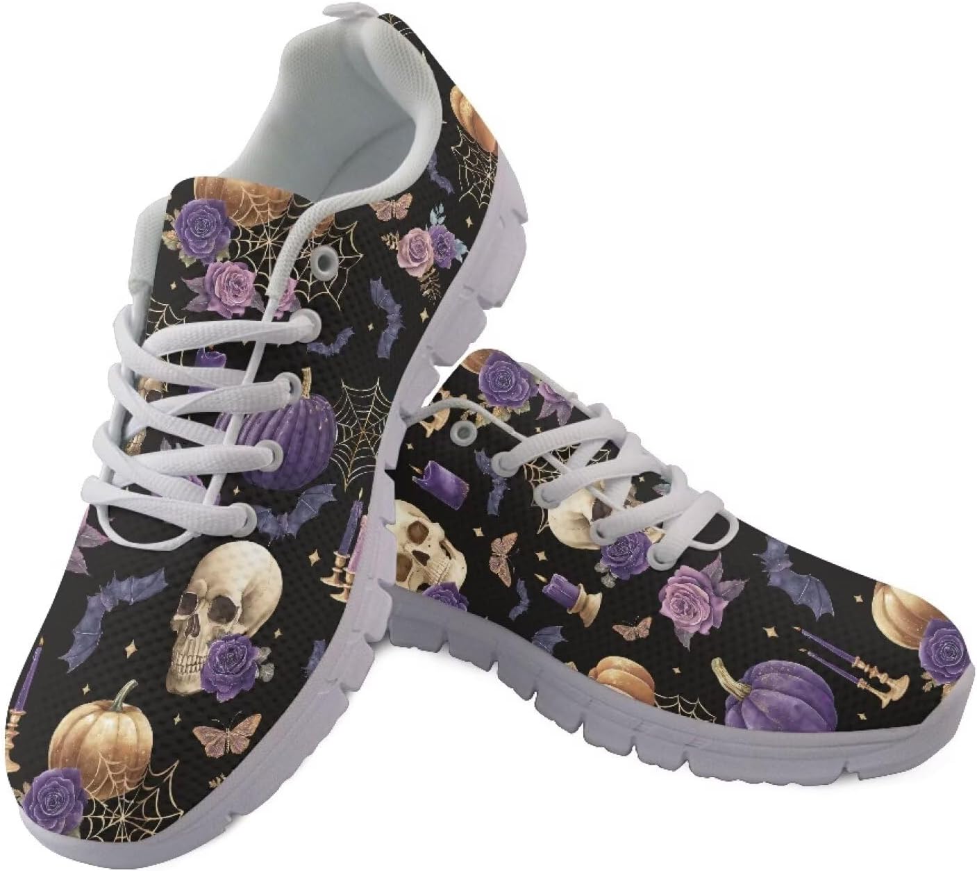 Крутые мужские кроссовки для Хэллоуина, спортивная обувь для хэллоуинской вечеринки, «Угощение или шалость», декор в стиле ужасов Giftpuzz, Skulls Roses Bats
Крутые мужские кроссовки для Хэллоуина, спортивная обувь для хэллоуинской вечеринки, «Угощение или шалость», декор в стиле ужасов Giftpuzz, Skulls Roses Bats