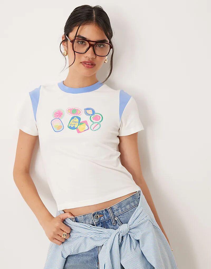 Контрастная детская футболка Cotton On Peached из джерси синего цвета Cotton On
Контрастная детская футболка Cotton On Peached из джерси синего цвета Cotton On