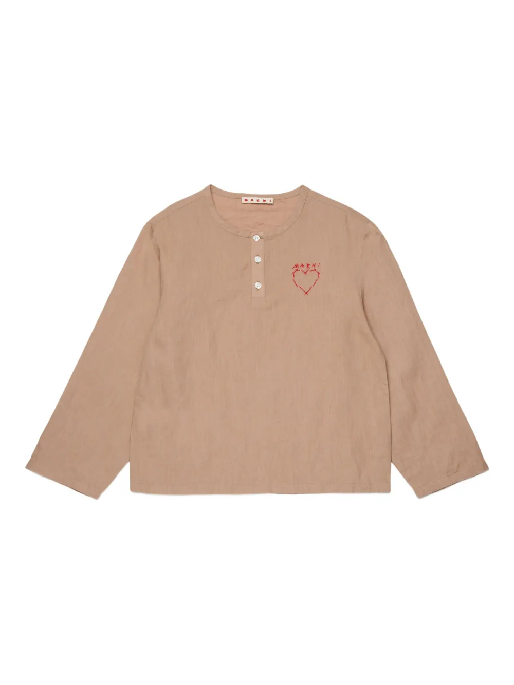 Рубашка на пуговицах Marni Kids, бежевый
Рубашка на пуговицах Marni Kids, бежевый