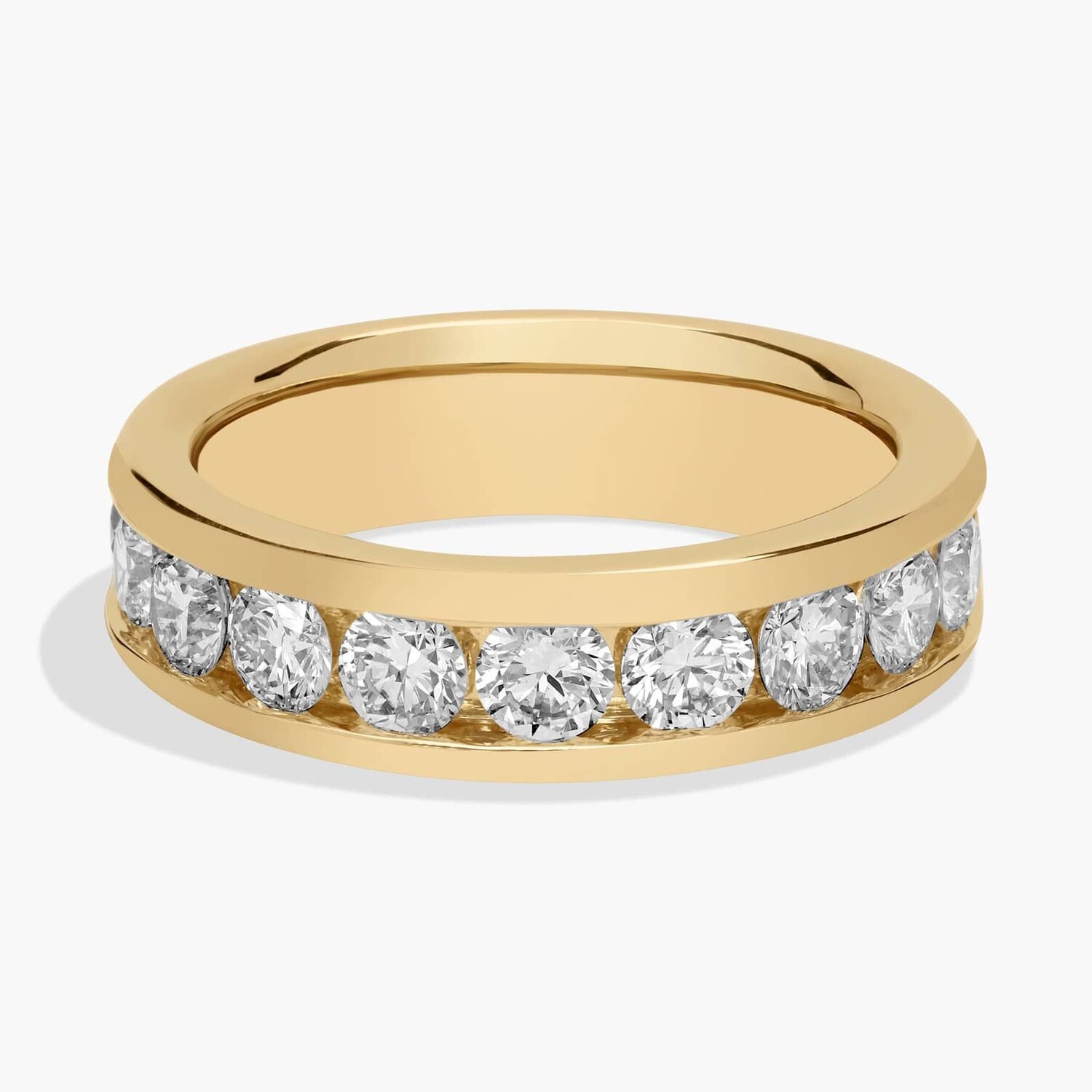 Кольцо с бриллиантами в оправе «Channel» из желтого золота 14 карат (1 1/2 карата, чистота — HI / SI1-SI2) Blue Nile
Кольцо с бриллиантами в оправе «Channel» из желтого золота 14 карат (1 1/2 карата, чистота — HI / SI1-SI2) Blue Nile