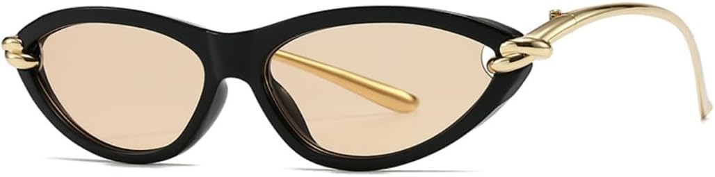 Женские солнцезащитные очки «кошачий глаз» маленького овального размера, роскошные, в винтажном стиле панк, с металлическим покрытием, защита от УФ-излучения UV400 TOIPASTN, C1blackchampagne
Женские солнцезащитные очки «кошачий глаз» маленького овального размера, роскошные, в винтажном стиле панк, с металлическим покрытием, защита от УФ-излучения UV400 TOIPASTN, C1blackchampagne