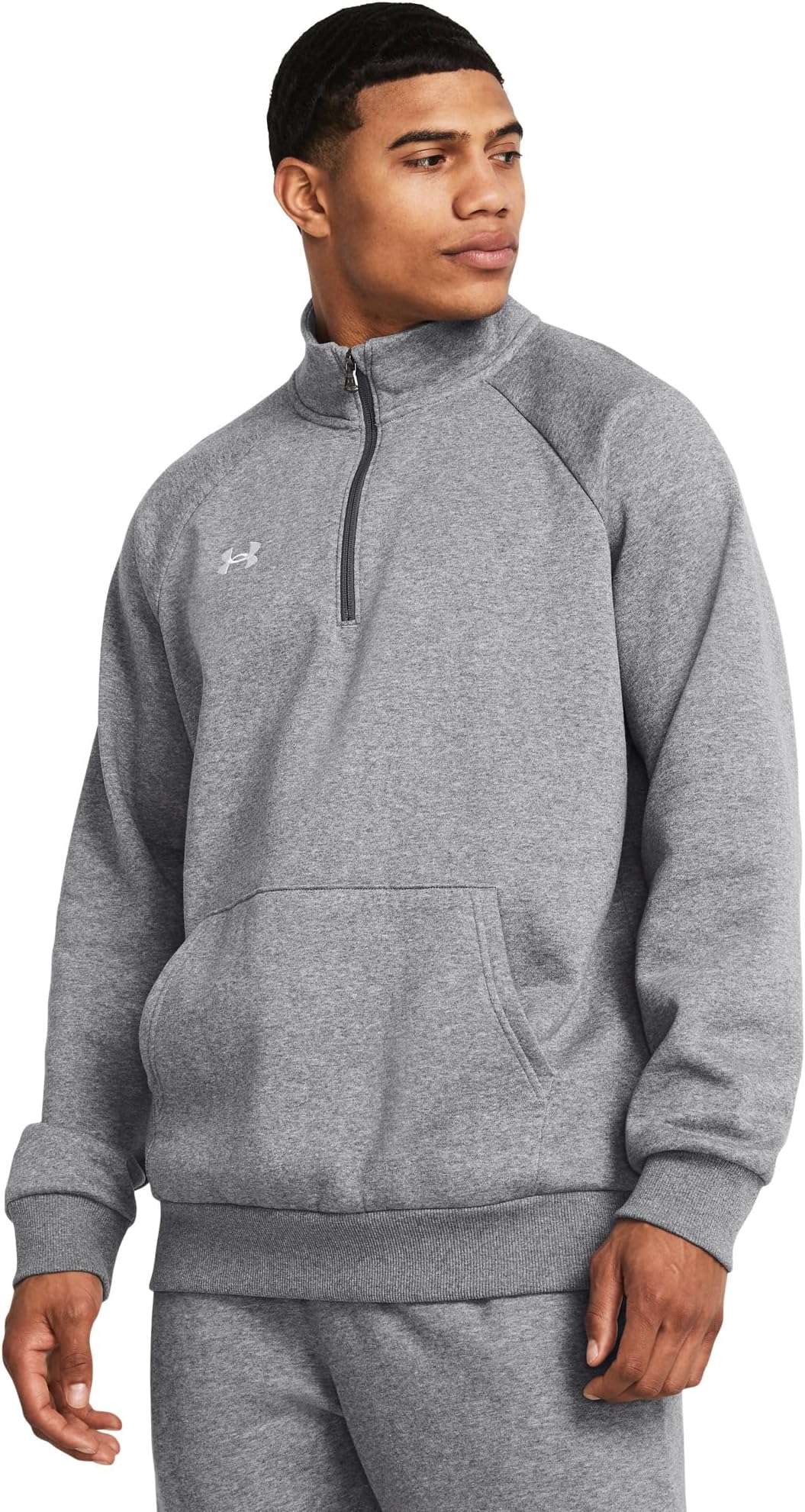 Толстовка Under Armour Rival Fleece 1/4 Zip, цвет Castlerock Light Heather/White
Толстовка Under Armour Rival Fleece 1/4 Zip, цвет Castlerock Light Heather/White