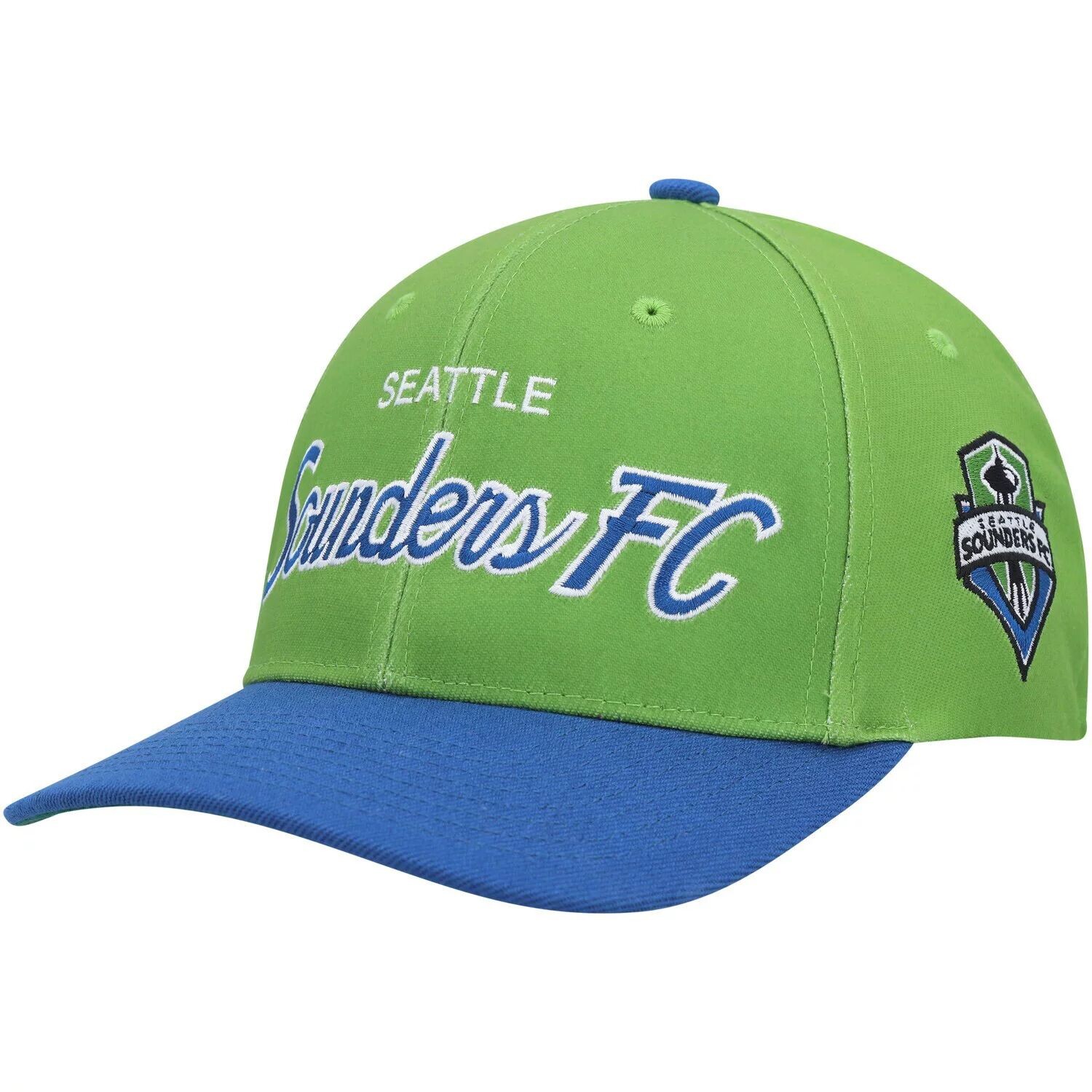 Мужская эластичная бейсболка Mitchell & Ness Green Seattle Sounders FC Team Script 2.0
Мужская эластичная бейсболка Mitchell & Ness Green Seattle Sounders FC Team Script 2.0