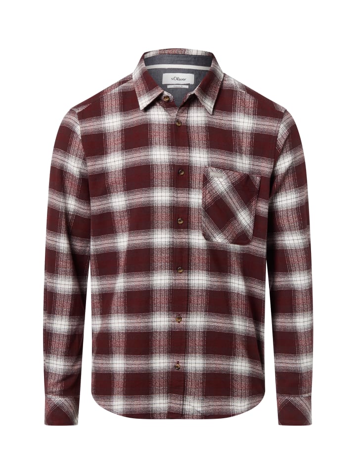 Рубашка бордового и белого цвета s.Oliver
Рубашка бордового и белого цвета s.Oliver