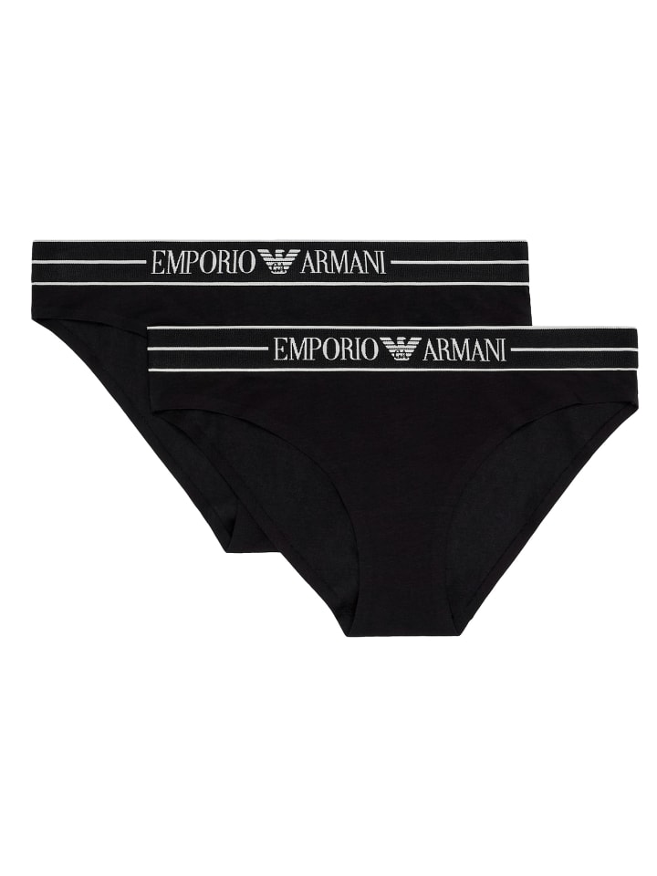 Emporio Armani Комплект из 2 трусов черного цвета
Emporio Armani Комплект из 2 трусов черного цвета