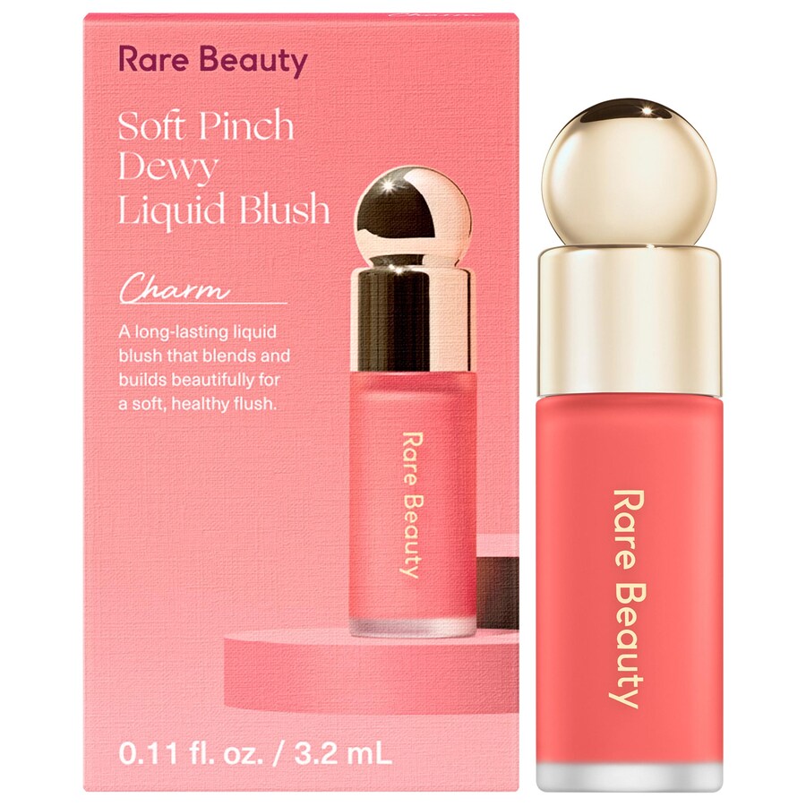 Миниатюрные жидкие румяна Мягкий щипчик Rare Beauty by Selena Gomez, 0.11 oz/3.2 mL, Charm
Миниатюрные жидкие румяна Мягкий щипчик Rare Beauty by Selena Gomez, 0.11 oz/3.2 mL, Charm