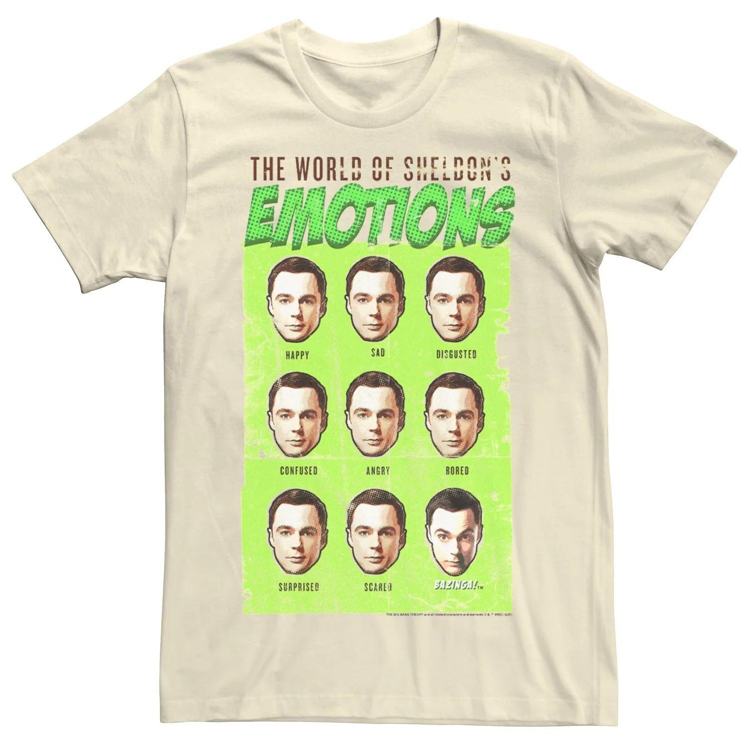 Мужская футболка The Big Bang Theory Sheldon's Emotions Licensed Character
Мужская футболка The Big Bang Theory Sheldon's Emotions Licensed Character