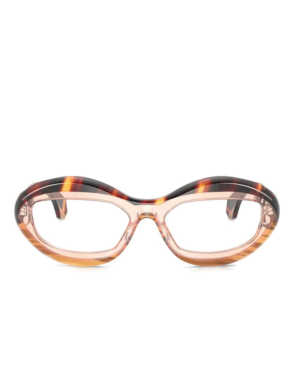 Очки в овальной оправе Alain Mikli, коричневый 
Очки в овальной оправе Alain Mikli, коричневый