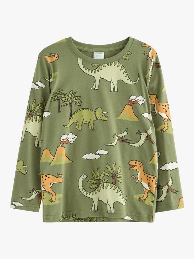 Детская хлопковая футболка с длинным рукавом и принтом динозавра Lindex, Light Dusty Green
Детская хлопковая футболка с длинным рукавом и принтом динозавра Lindex, Light Dusty Green