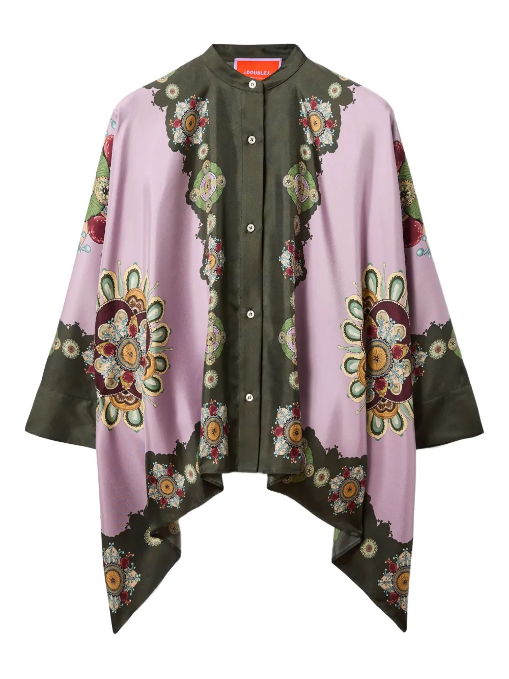 Шелковая рубашка с принтом «Плаце» La DoubleJ, розовый
Шелковая рубашка с принтом «Плаце» La DoubleJ, розовый