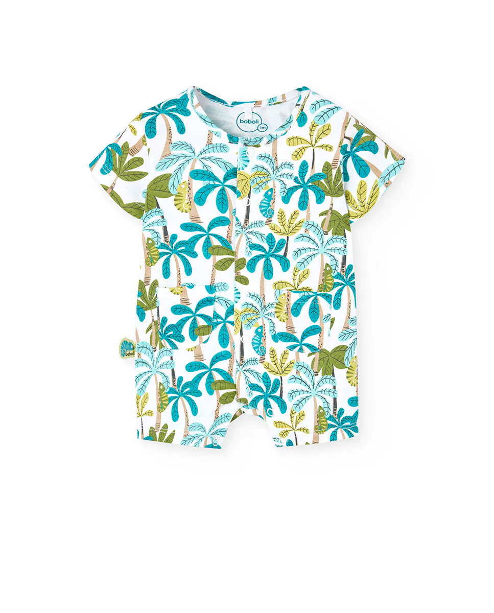 Хлопковый комбинезон для мальчика с фантазийным принтом Boboli, зеленый
Хлопковый комбинезон для мальчика с фантазийным принтом Boboli, зеленый