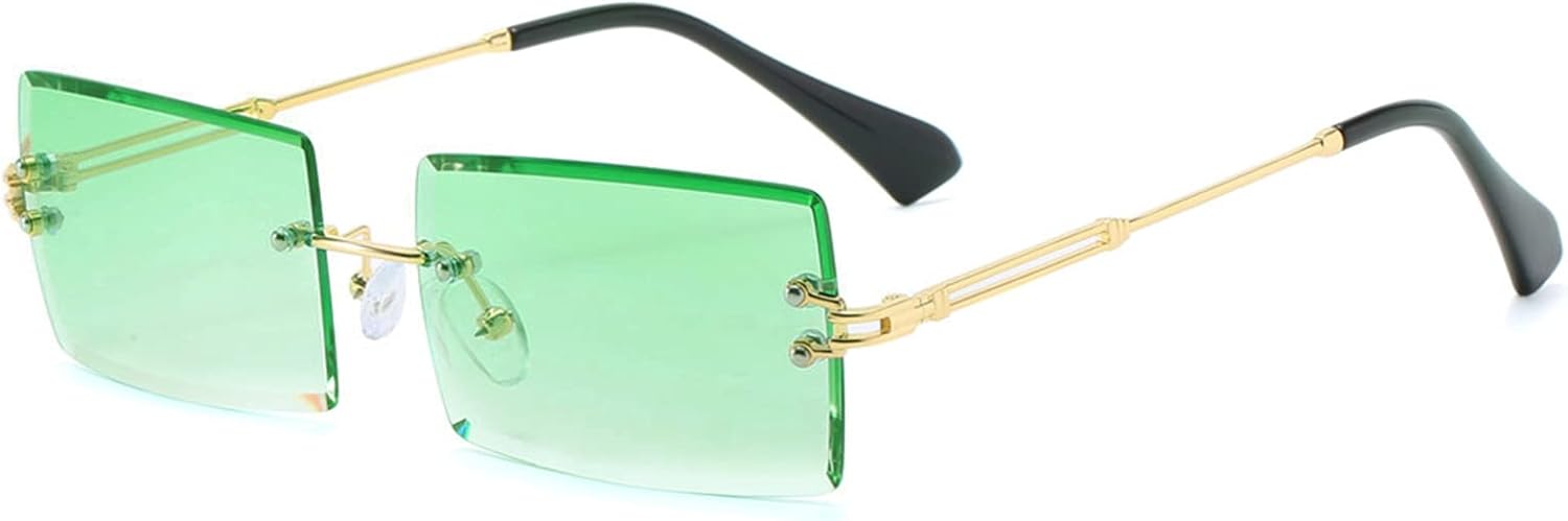 Солнцезащитные очки LASPOR в стиле ретро, без оправы, прямоугольной формы, для женщин и мужчин, с тонированными линзами, золотистая металлическая оправа, винтажные квадратные очки, Green Gradient
Солнцезащитные очки LASPOR в стиле ретро, без оправы, прямоугольной формы, для женщин и мужчин, с тонированными линзами, золотистая металлическая оправа, винтажные квадратные очки, Green Gradient