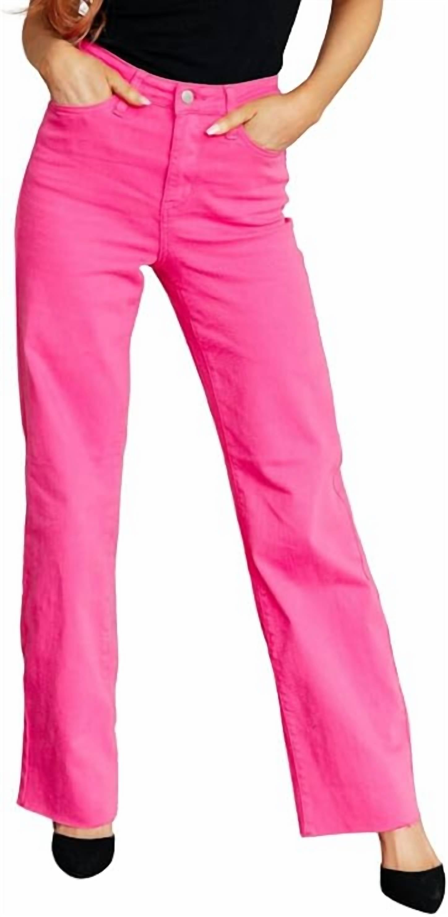 Джинсы прямые с высокой посадкой в стиле 90-х, окрашенные в розовый цвет Judy Blue
Джинсы прямые с высокой посадкой в стиле 90-х, окрашенные в розовый цвет Judy Blue