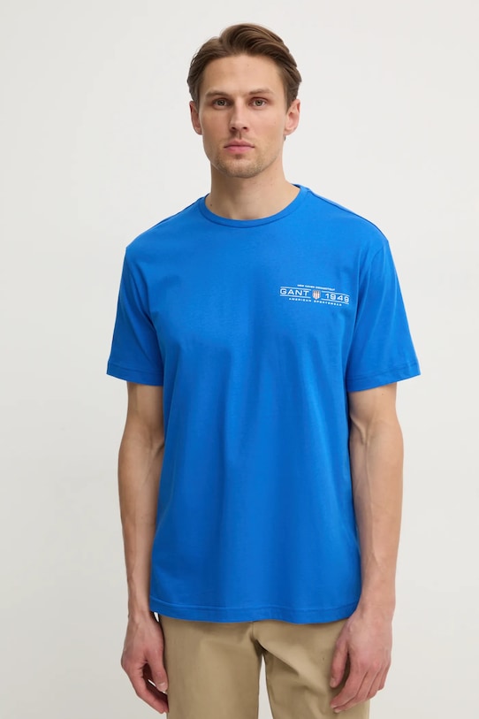 Хлопковая футболка Gant, фиолетовый
Хлопковая футболка Gant, фиолетовый