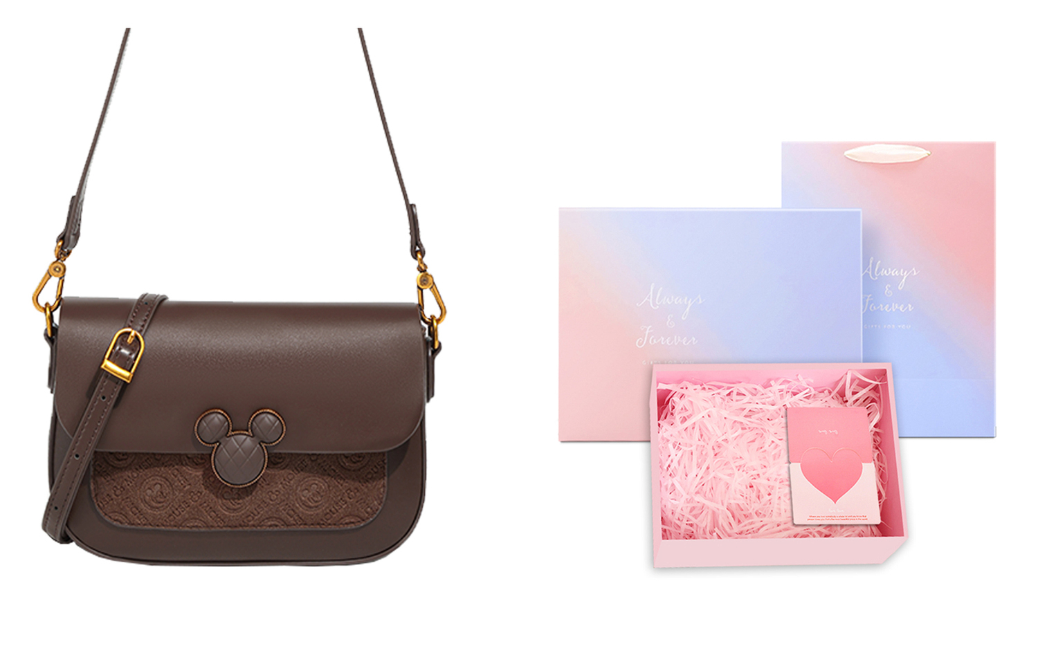 Disney Микки Серия Полиуретановая Сумка Через Плечо Женская Темно-коричневая, Maillard Style Brown+Exquisite Box B 
Disney Микки Серия Полиуретановая Сумка Через Плечо Женская Темно-коричневая, Maillard Style Brown+Exquisite Box B