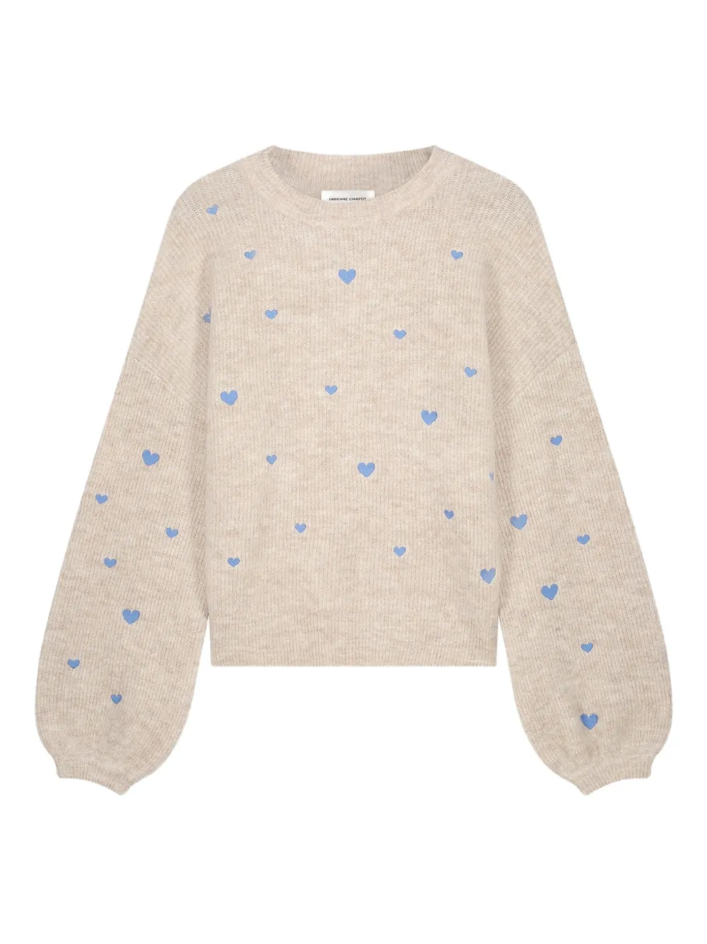 Свитер с вышивкой в виде сердца и рукавами "фонарик" Fabienne Chapot, нейтральный
Свитер с вышивкой в виде сердца и рукавами "фонарик" Fabienne Chapot, нейтральный