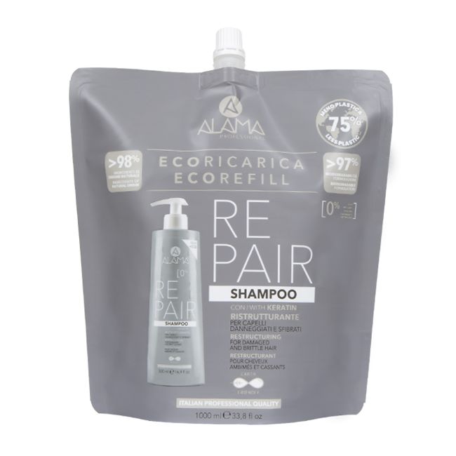 Профессиональный восстанавливающий шампунь для волос Alama, 1000 мл
Профессиональный восстанавливающий шампунь для волос Alama, 1000 мл