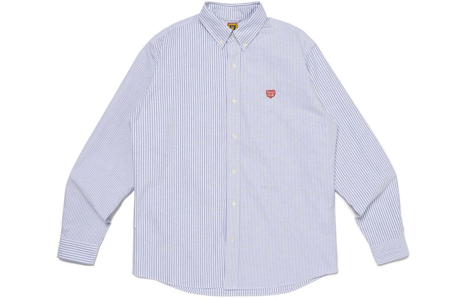 Футболка в полоску с аппликацией логотипа HUMAN MADE, розовая
Футболка в полоску с аппликацией логотипа HUMAN MADE, розовая