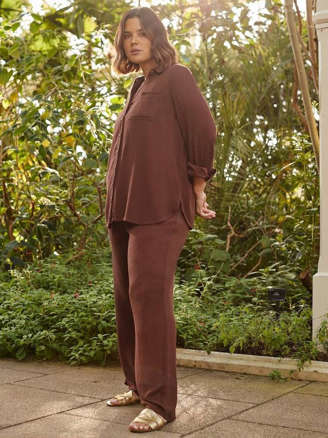 Брюки с кулиской и эффектом креш Live Unlimited, Brown
Брюки с кулиской и эффектом креш Live Unlimited, Brown