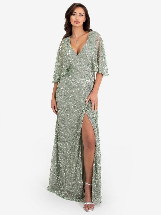 Украшенное макси-платье с запахом из искусственной кожи Maya Deluxe, цвет Green Lily
Украшенное макси-платье с запахом из искусственной кожи Maya Deluxe, цвет Green Lily