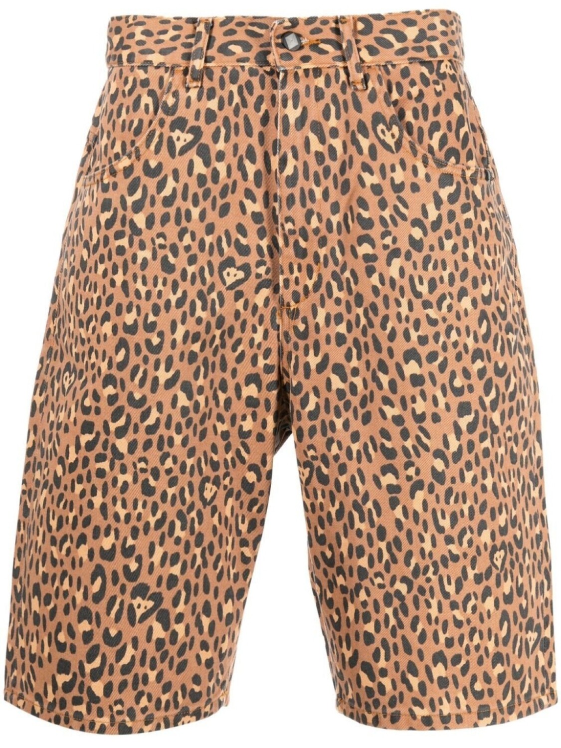 Джинсовые шорты с леопардовым принтом AMISH, коричневый
Джинсовые шорты с леопардовым принтом AMISH, коричневый