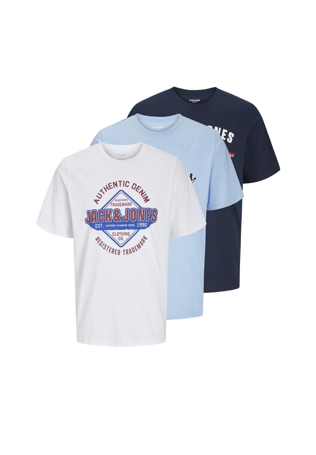 Футболка с короткими рукавами и логотипом упаковка из 3 шт. Jack & Jones, синий
Футболка с короткими рукавами и логотипом упаковка из 3 шт. Jack & Jones, синий