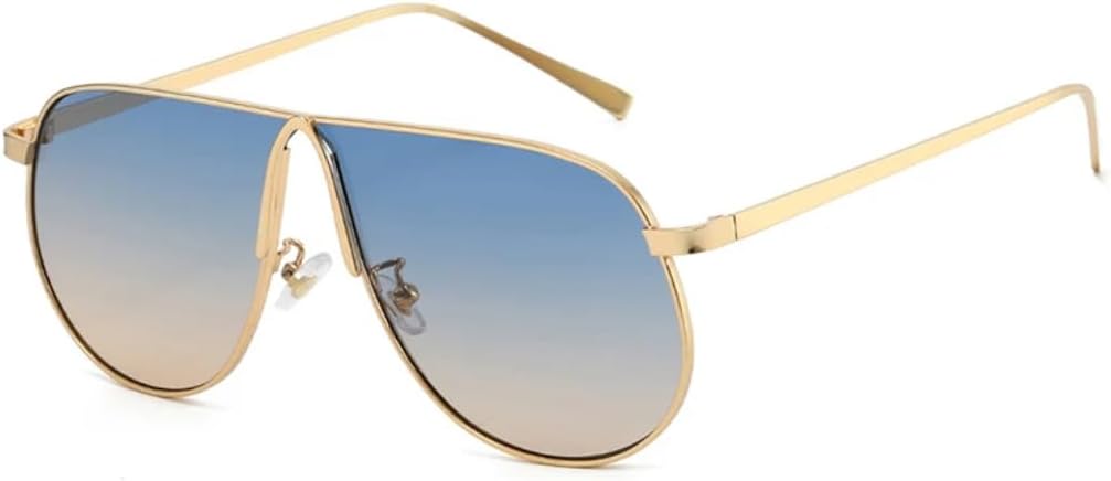 Винтажные большие металлические женские солнцезащитные очки, модные мужские солнцезащитные очки с градиентным переходом защиты UV400 в стиле панк TVTBBVV, Golden Blue Tea
Винтажные большие металлические женские солнцезащитные очки, модные мужские солнцезащитные очки с градиентным переходом защиты UV400 в стиле панк TVTBBVV, Golden Blue Tea