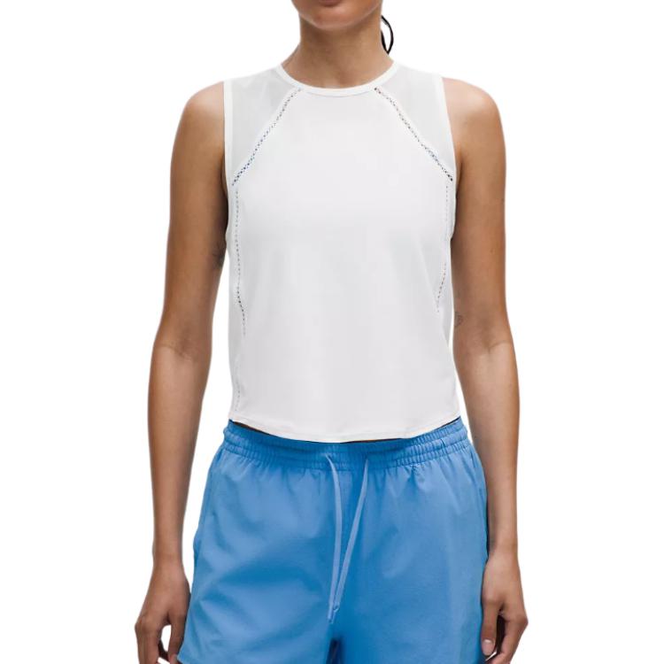 Кроп спортивная майка для женщин Lululemon, белый
Кроп спортивная майка для женщин Lululemon, белый