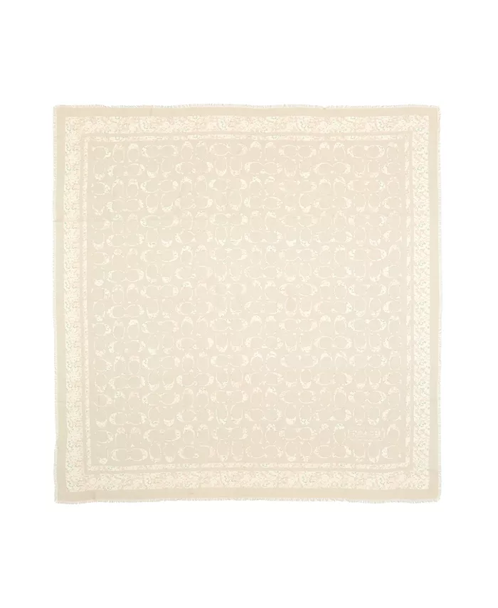 Женский квадратный шарф большого размера Signature Rose Meadow с цветочным принтом COACH, слоновая кость/кремовый
Женский квадратный шарф большого размера Signature Rose Meadow с цветочным принтом COACH, слоновая кость/кремовый