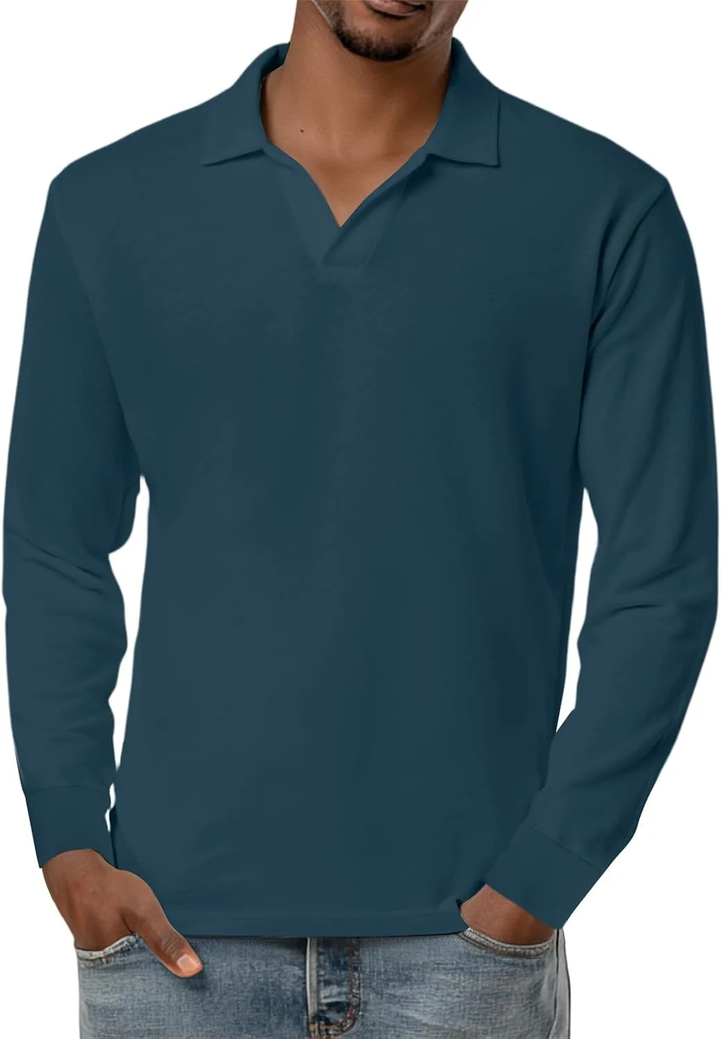 Мужская поло Casual Loose с длинным рукавом FQZWONG
Мужская поло Casual Loose с длинным рукавом FQZWONG