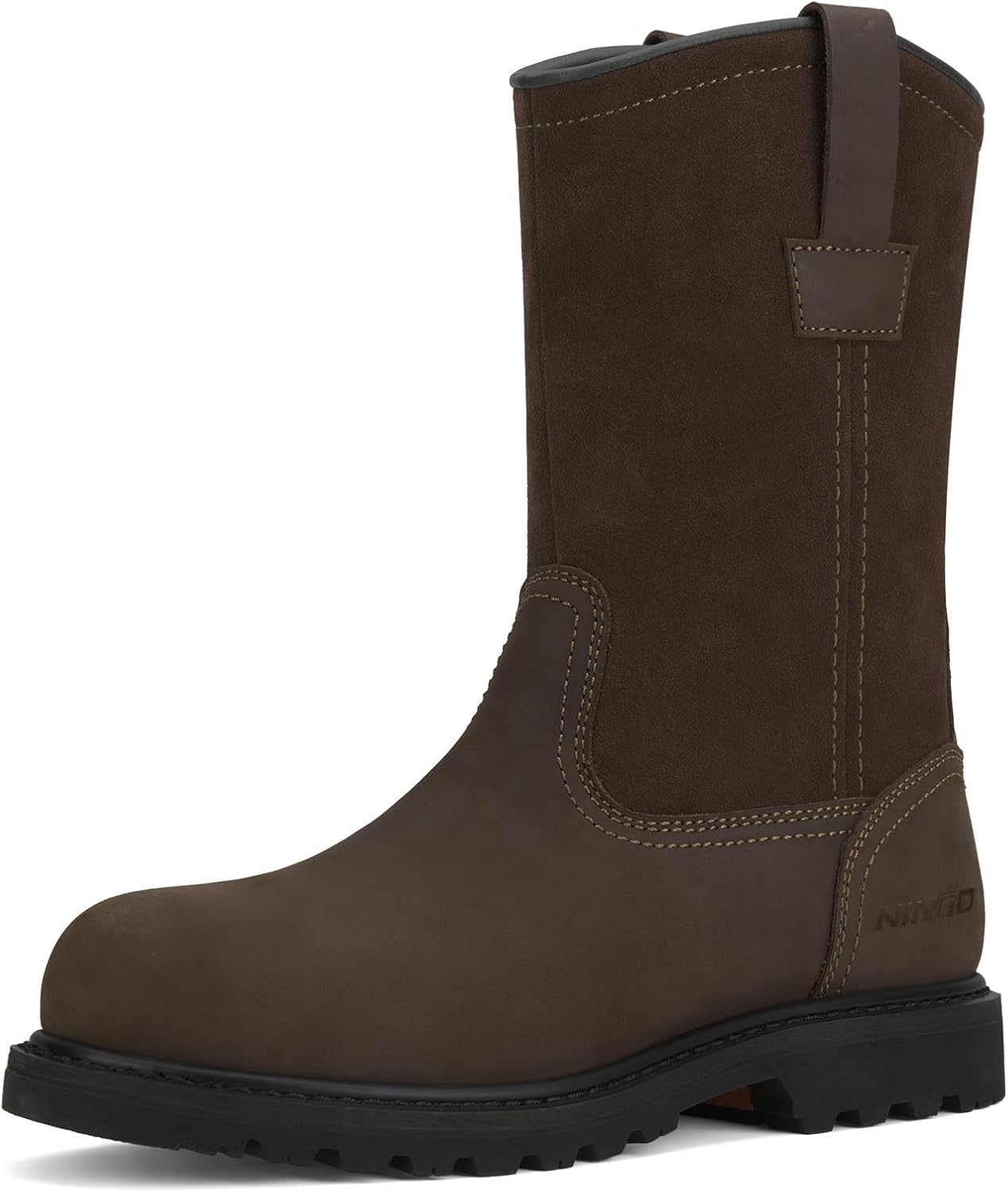 Ботинки HISEA NINGO с стальным носком для мужчин, водонепроницаемые сапоги-слипы Wellington из кожи верхнего слоя, стойкие к маслу и скольжению, мягкий носок, защитные ботинки для мужчин, для строительства и сварочных работ, темно-коричневый
Ботинки HISEA NINGO с стальным носком для мужчин, водонепроницаемые сапоги-слипы Wellington из кожи верхнего слоя, стойкие к маслу и скольжению, мягкий носок, защитные ботинки для мужчин, для строительства и сварочных работ, темно-коричневый