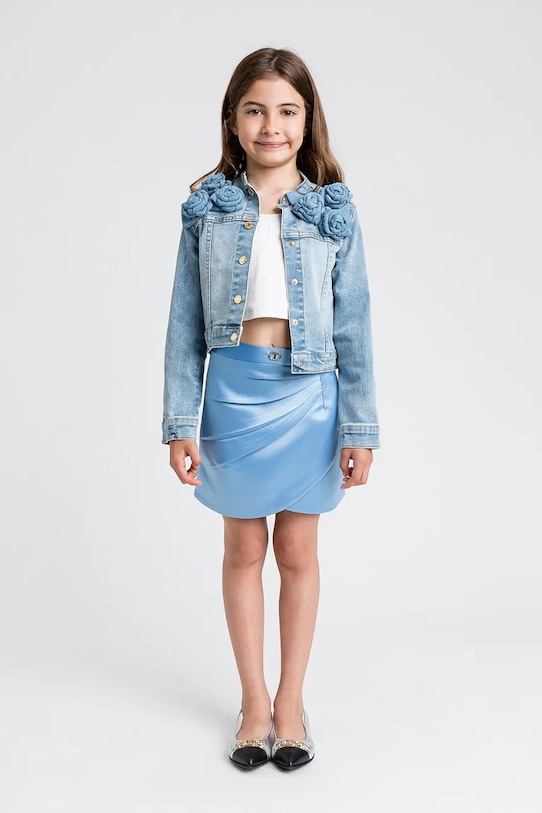 Детская джинсовая куртка Twinset, синий
Детская джинсовая куртка Twinset, синий