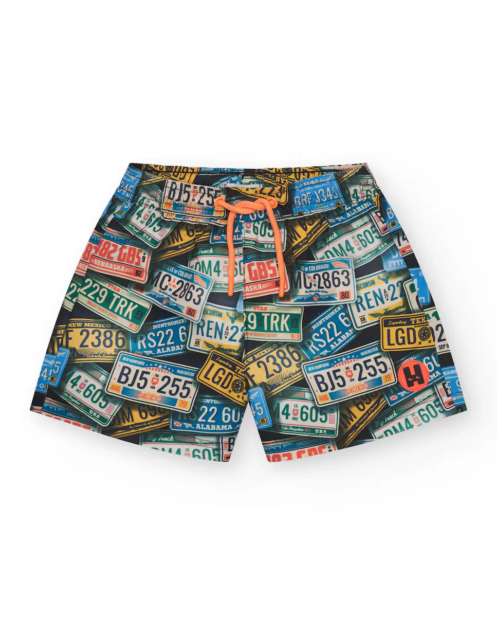 Детские плавки с принтом автомобильных номеров и регулируемой талией Tuc tuc, мультиколор
Детские плавки с принтом автомобильных номеров и регулируемой талией Tuc tuc, мультиколор