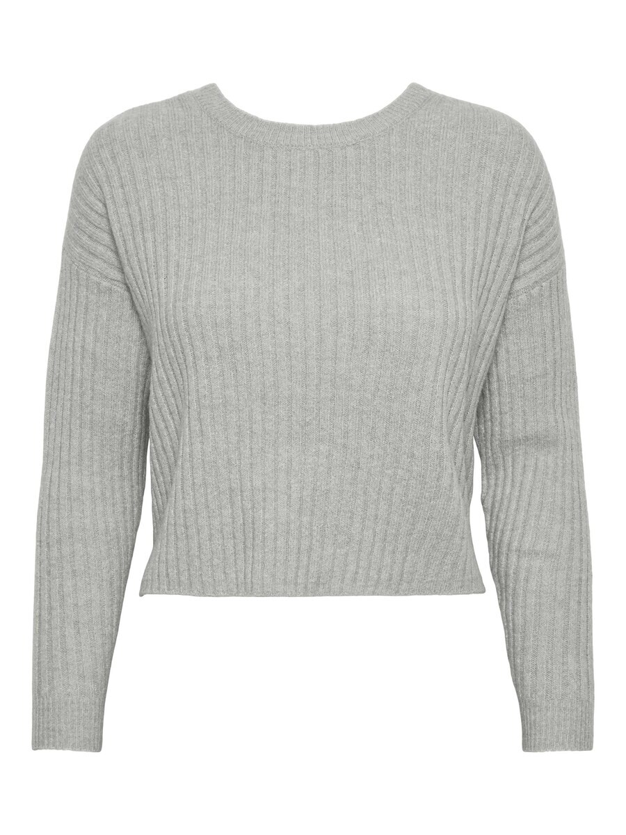 Тонкий вязаный свитер PIECES Sweater JOSE, светло-серый 
Тонкий вязаный свитер PIECES Sweater JOSE, светло-серый