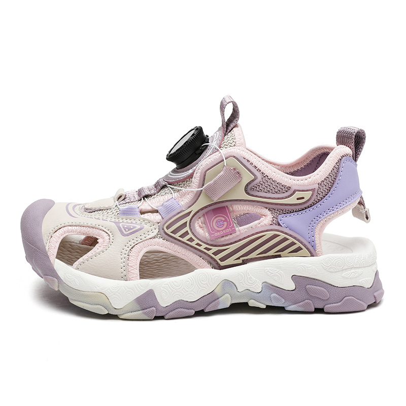 Детские сандалии BKG, бежевый/розовый/фиолетовый 
Детские сандалии BKG, бежевый/розовый/фиолетовый