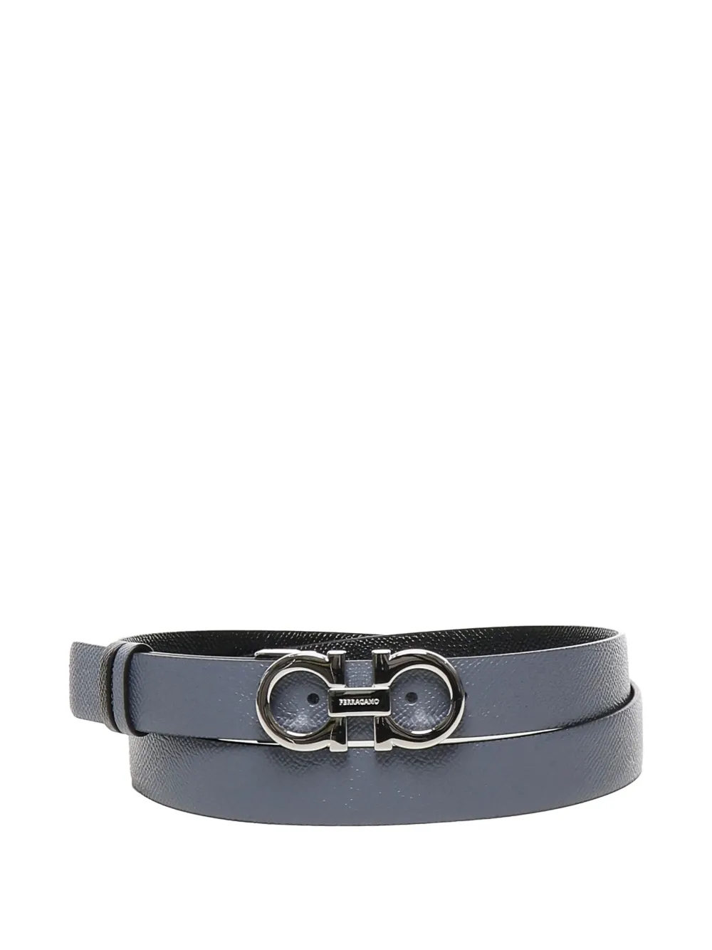 Двусторонний ремень с пряжкой Gancini Ferragamo, черный
Двусторонний ремень с пряжкой Gancini Ferragamo, черный