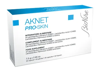 Bionike Aknet Pro-Skin Добавка против прыщей 30 капсул Acneic Skin
Bionike Aknet Pro-Skin Добавка против прыщей 30 капсул Acneic Skin