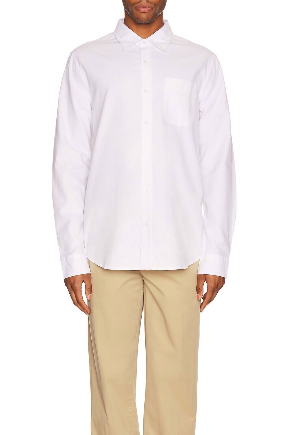 Мужская белая оксфордская рубашка с длинным рукавом Onia, белый
Мужская белая оксфордская рубашка с длинным рукавом Onia, белый