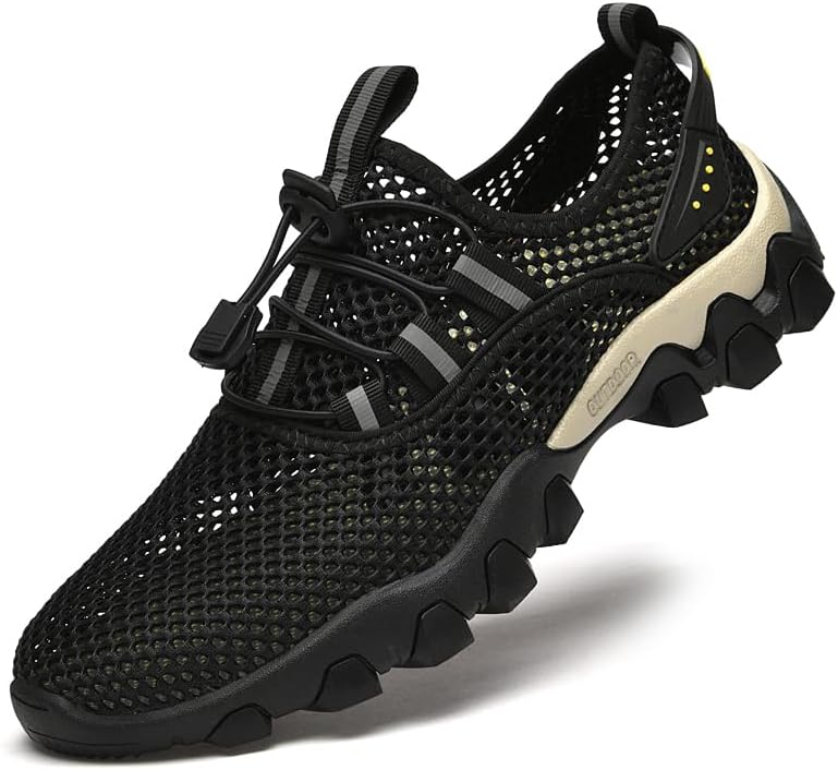 Женские и мужские водные кроссовки, быстросохнущие акваобувь для плавания, спортивные для скалолазания, походов, ходьбы, легкие босоножки для пляжа Asifn, черный
Женские и мужские водные кроссовки, быстросохнущие акваобувь для плавания, спортивные для скалолазания, походов, ходьбы, легкие босоножки для пляжа Asifn, черный