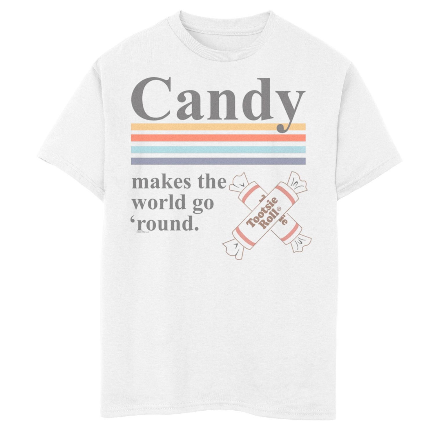 Футболка Tootsie Roll Candy Makes The World Go 'Round Strips с графическим рисунком для мальчиков 8–20 лет Licensed Character
Футболка Tootsie Roll Candy Makes The World Go 'Round Strips с графическим рисунком для мальчиков 8–20 лет Licensed Character