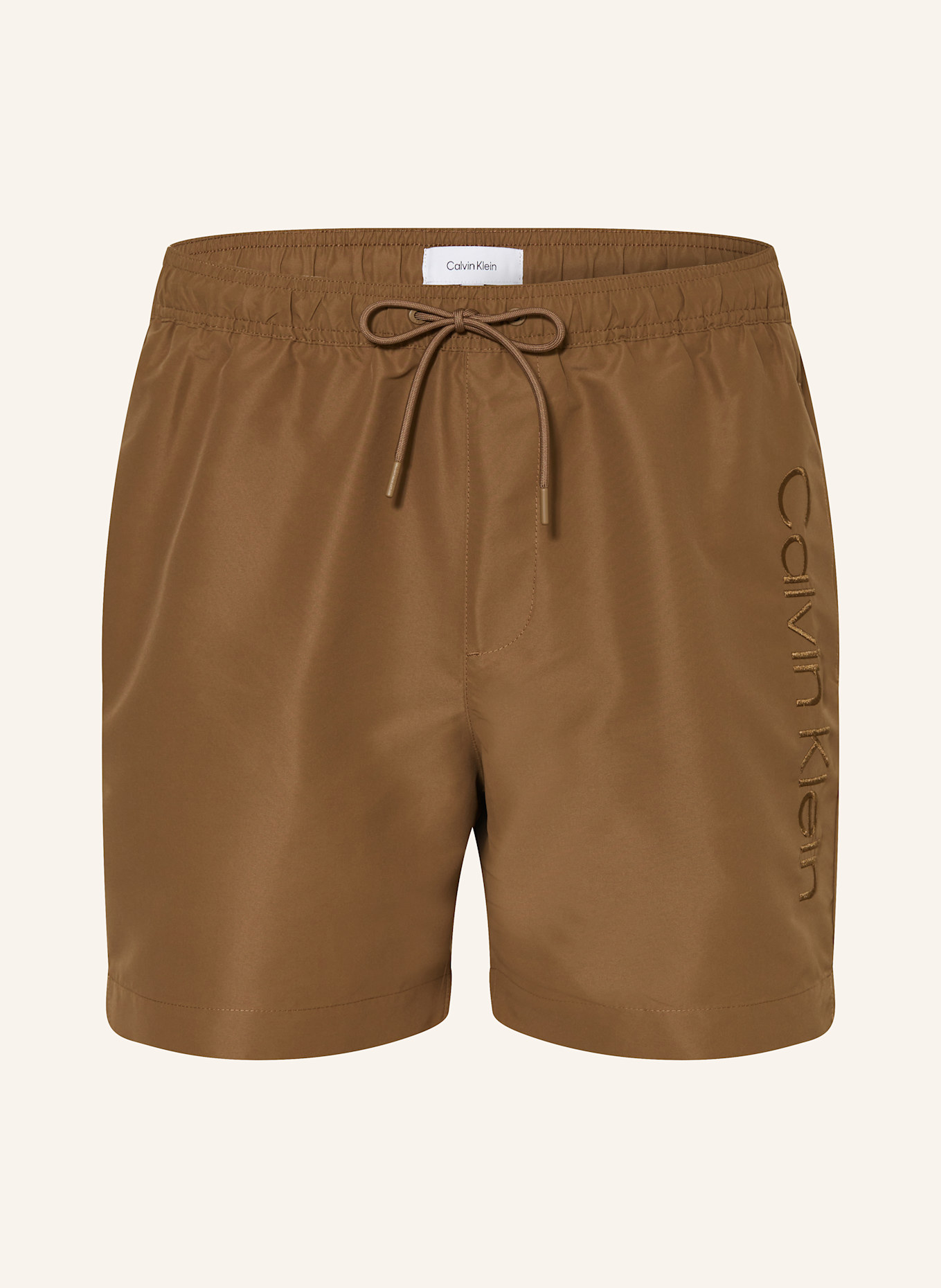 Плавки с вышитым логотипом Calvin Klein, коричневый
Плавки с вышитым логотипом Calvin Klein, коричневый